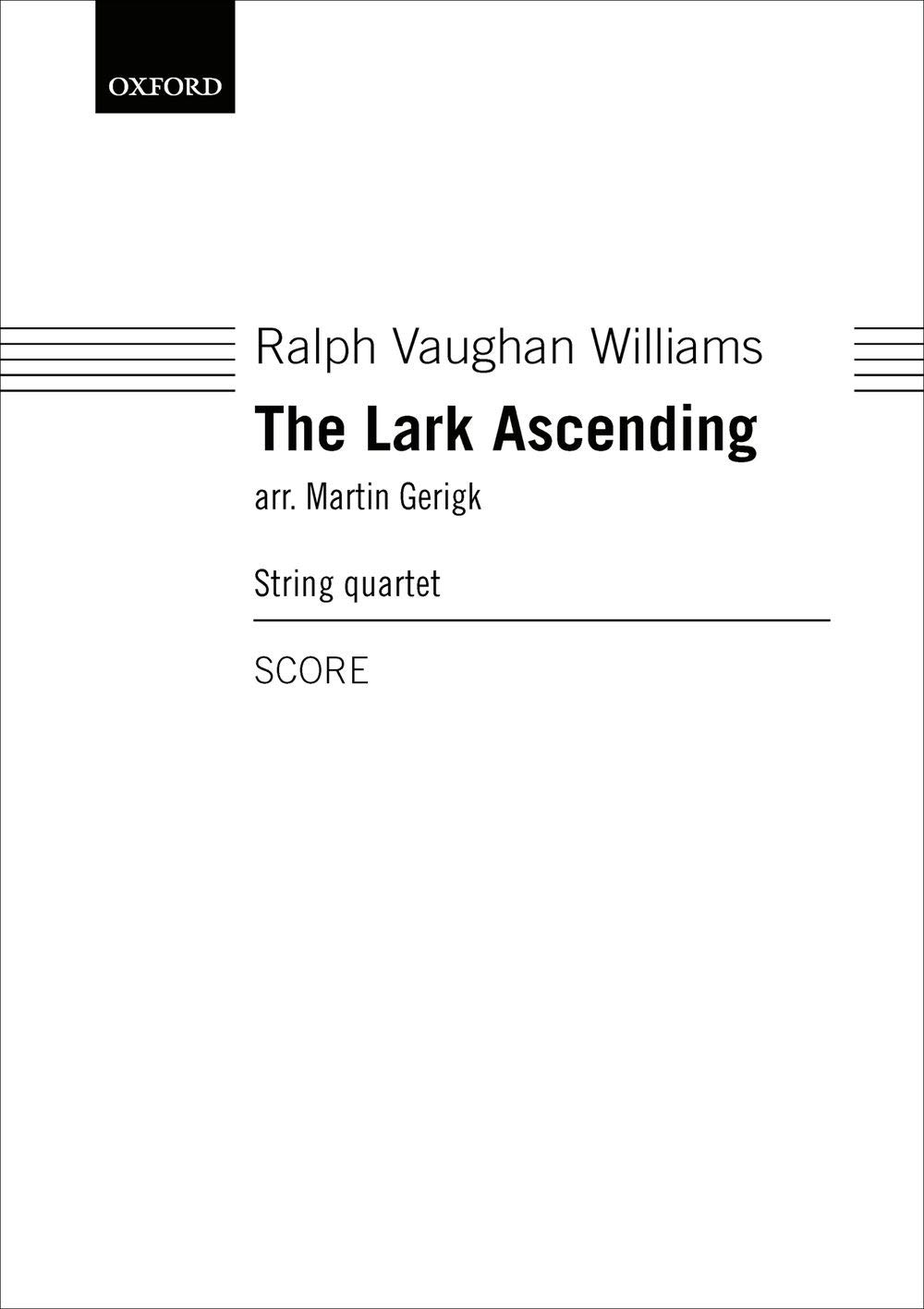 The Lark Ascending: Score for string quartet arrangement