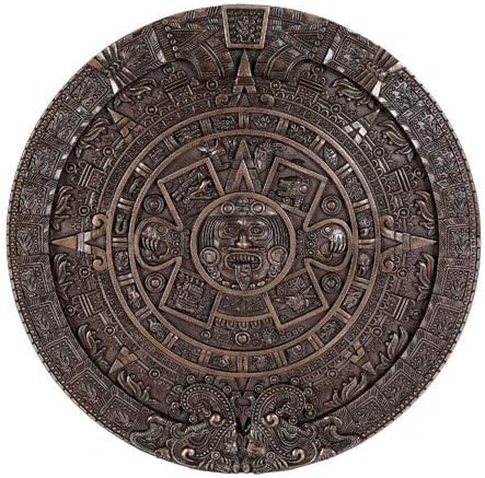 Pacific Giftware Mexica Aztec Calendar Bronzed Wall Calendar Wall Plaque Sculpture