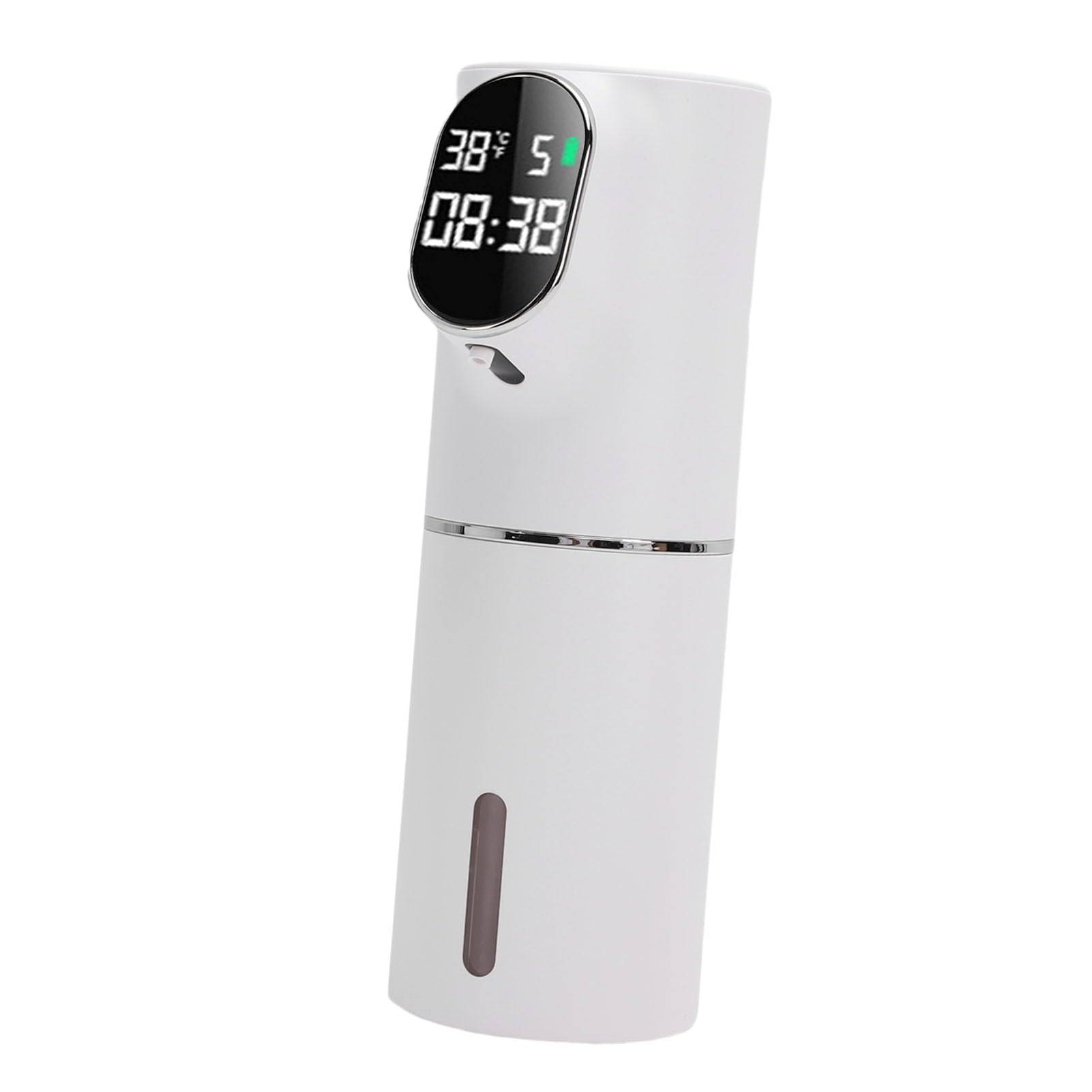 Dispensador automático de jabón espumoso, eléctrico sin Contacto, Recargable por USB, operado por Sensor para Cocina, baño, Material ABS, Capacidad de 320ml, tamaño 211x70mm (Blanca)
