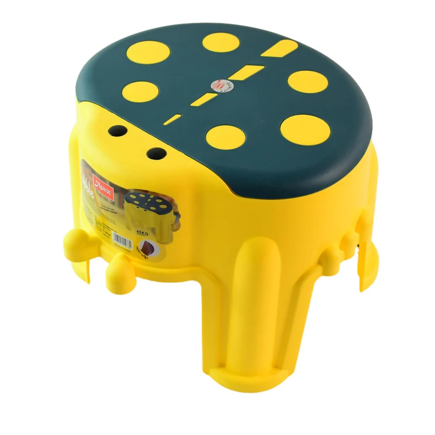 Bubble Kids Plastic Stool with Anti-Slip Base | Durable & Lightweight Children Stool for Playroom, Bathroom & Study | Safe Seating for Kids | Up to 65kg Load Capacity (Multicolor)-image-2