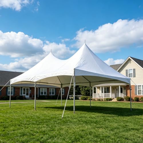 EROMMY 20x30FT Heavy Duty High Peak Party Tent, White...
