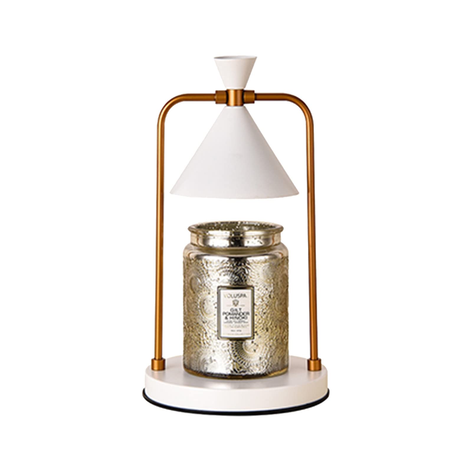 2022 New Candle Warmer Lamp, dimmable Candle Light, Electric Candle Melter, Compatible with Small and Large Candles, Home Decor for top-Down Candle Melting Burner Aromatherapy Table Lamps (White)