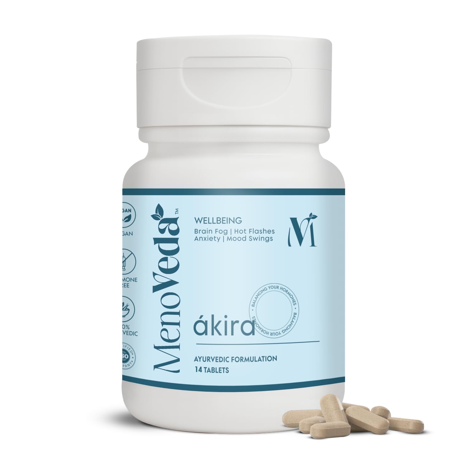 Menoveda Akira Nearing Menopause Supplements For Women | Manage Hot Flashes | Stress | Night Sweats | Fatigue | Ayurvedic Tablets for Women - 14Tab-picture-19