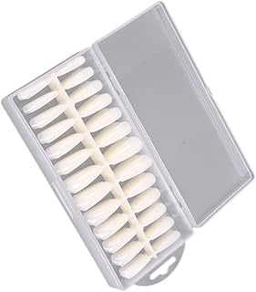 Balacoo 260 Peças De Unhas Postiças Transparentes Pontas De Unhas Francesas Pontas De Unhas Postiças Naturais Unhas De Caixão Cobertura Completa Pontas De Unhas Postiças Caixão
