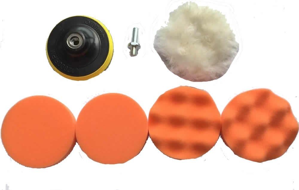 Alemon 4" Buffing Pad Auto Car Polishing Wheel Kit Buffer