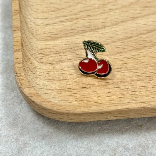 Cherry Brooch Pins Cartoon Enamel Pin Cute Metal Badges Learning for Girl Clothing Backpacks Bags Jewelry4