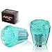 HK5 Universal JDM Crystal/Octagonal Style 60mm Transparent Teal Bubble shift knob