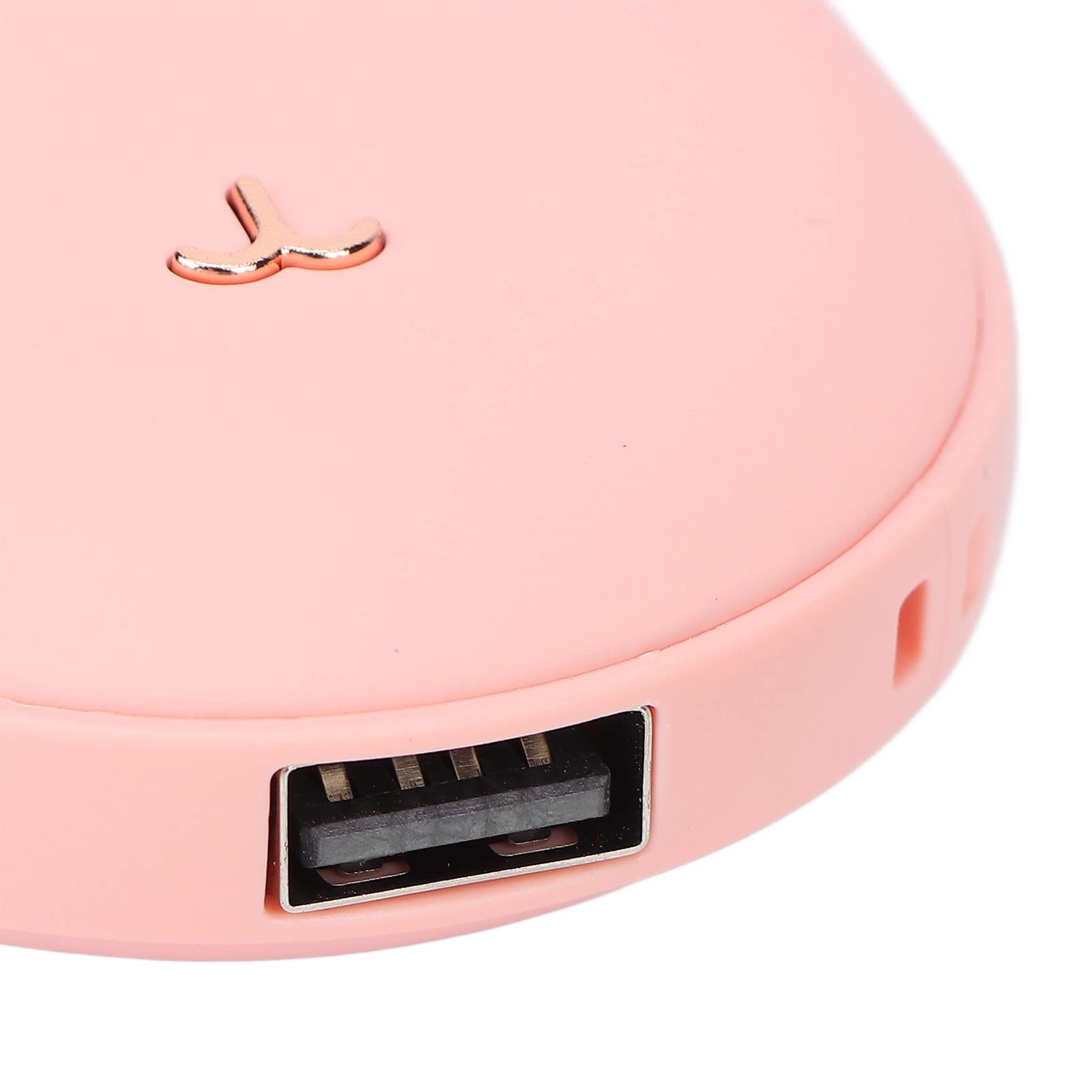 Calentador de manos recargable para hombres y mujeres, calentador de bolsillo portátil, calentamiento rápido, calor de doble cara, para actividades al aire libre, (Aceite en spray rosa)