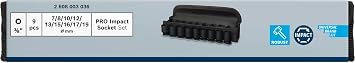 Bosch Pro 3/8 7-19 mm Havalı Lokma Takımı 9 Prç 2608003036