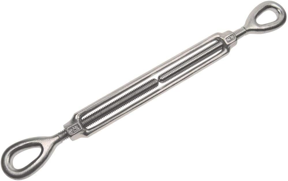 MarineNow Eye Eye Open Body Marine Turnbuckle 316 Stainless Steel Choose Size and Pack Quantity