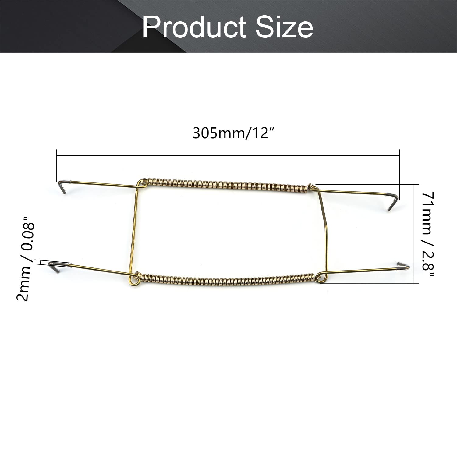MroMax Telleraufhänger U-Typ 15,2 Cm – Verzinkt, Unsichtbar, Für Teller, Schalen & Deko