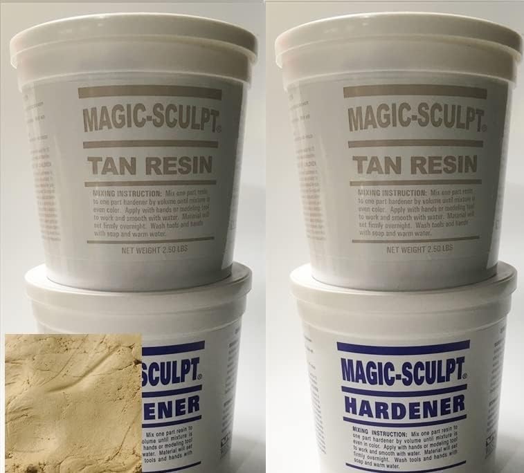 M02055x2 10lb Magic Sculpt Epoxy Putty Tan Kit Clay Model QC1
