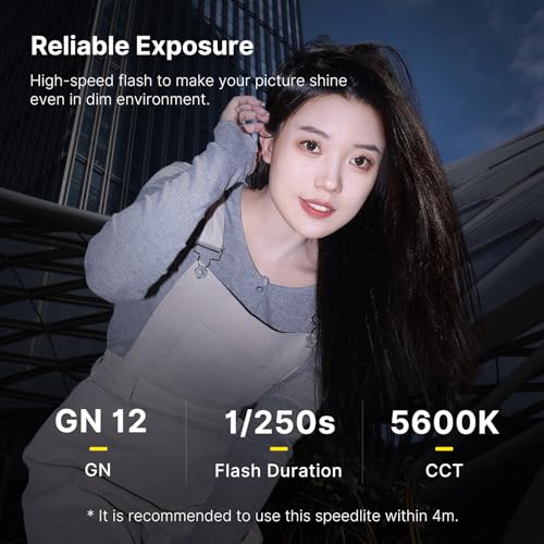 image for Ulanzi LM20 Camera Flash, Camera Speedlite with GN12 / CCT 5600K for C