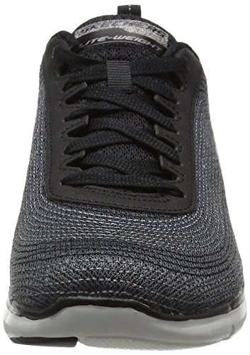 Skechers Skechers Women's Flex Appeal 2.0 Metal Madness Training Shoe,Black,US 5.5 M