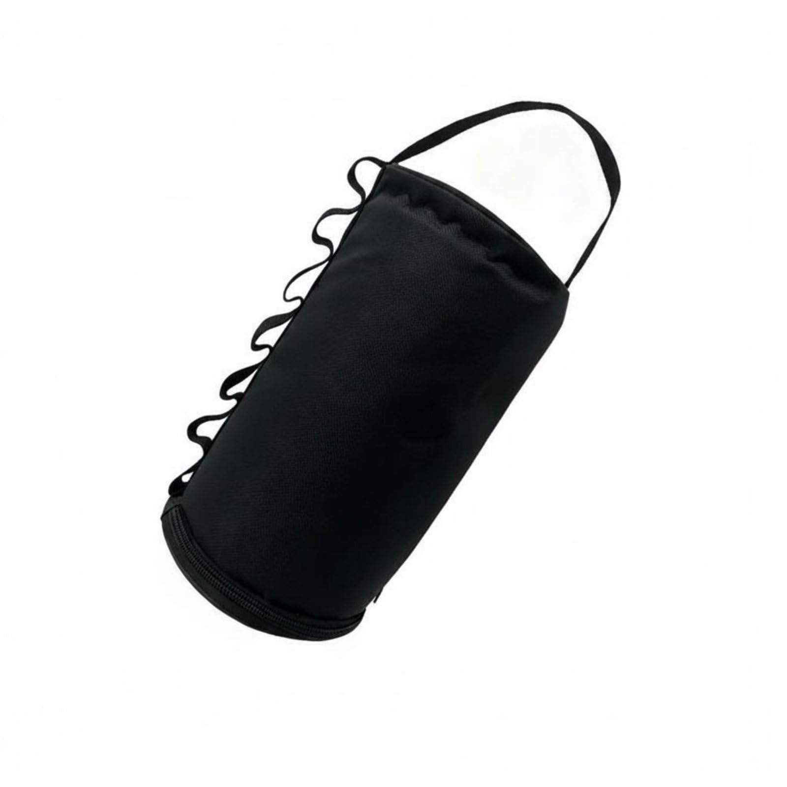 Polyester Lining Cylindrical Storage Bag Side Loops Storage Carry Bag Top Handle Outdoor Gear, Black, Cylinder Bag-picture-25