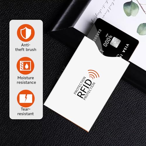 10 Pcs Credit Card Protector RFID Blocking Sleeves for Wallets Debit Card Blocker Identity Card Holder Set for Women Men Identity Theft Protection2