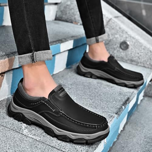 Enjerr Orthopedic Balance Shoes Men's Slip-On Loafers Comfortable Fashion Outdoor Walking Boat Hand Stitching Comfort Anti Slip4