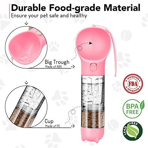 Dog Water Bottle Portable Leak Proof Dog Water Dispenser with Drinking and Feeding Function Lightweight Pet Water… - Image 8