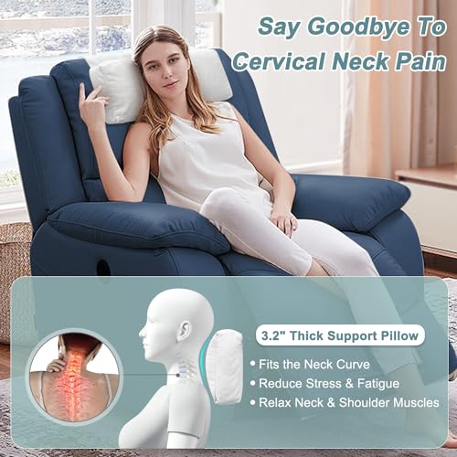 Recliner Pillows for Headrest Recliner Chair Head Pillow Neck Support Head Rest for Office Chair Couch Neck Reclining Pillow Leather Recliner Cushions Adjustable Head and Neck Pillow (1 Pcs) (Gray) - Image 2