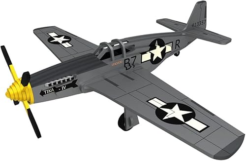 Birds Wood Shack WWII The Mustang P-51 Plane Modelo de madera 3D - Rompecabezas 3D para adultos