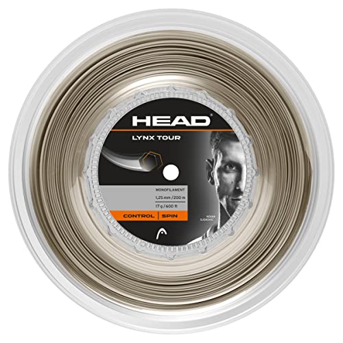 HEAD Lynx Tour Rolle Tennis-Saite, Champagne, 1.25 Mm / 17 g