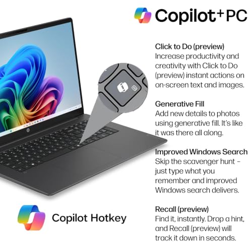 Image of HP OmniBook 17.3 inch FHD Laptop, Ultra 7 255U, 64GB DDR5 RAM, 2TB PCIe SSD