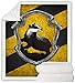 Cama Manta Lanza para Adultos de los niños - Patrón de Hufflepuff Digital Impreso sofá de la Manta - Suave Manta acogedora Sherpa Fleece edredón para la Cama y un sofá,Pattern3,150×200cm
