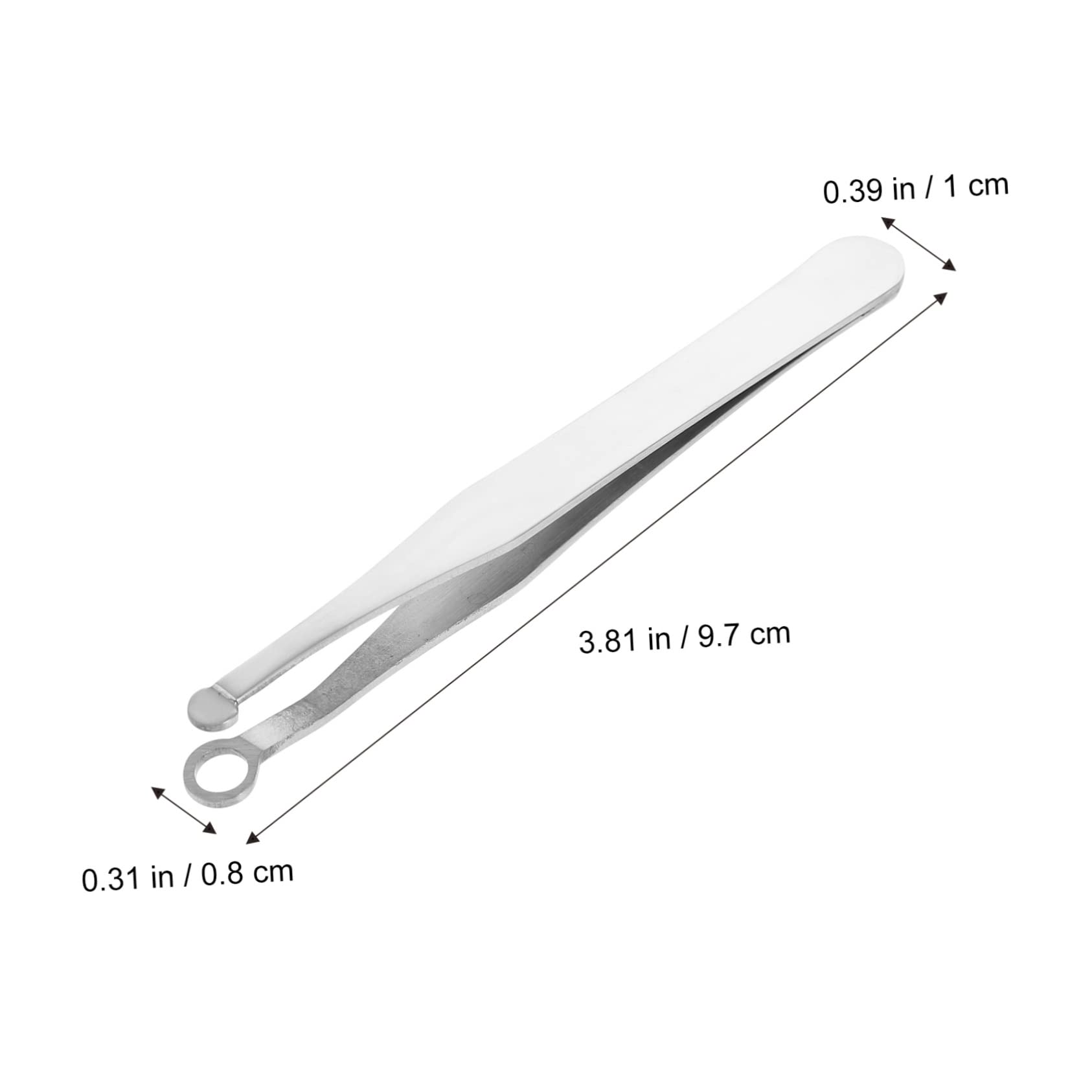 BIUDECO Head Nose Hair Tweezers Trimming Tool with Case for Gentle Nose Hair Removal Design for Men and Women Durable and Easy to Use for Personal