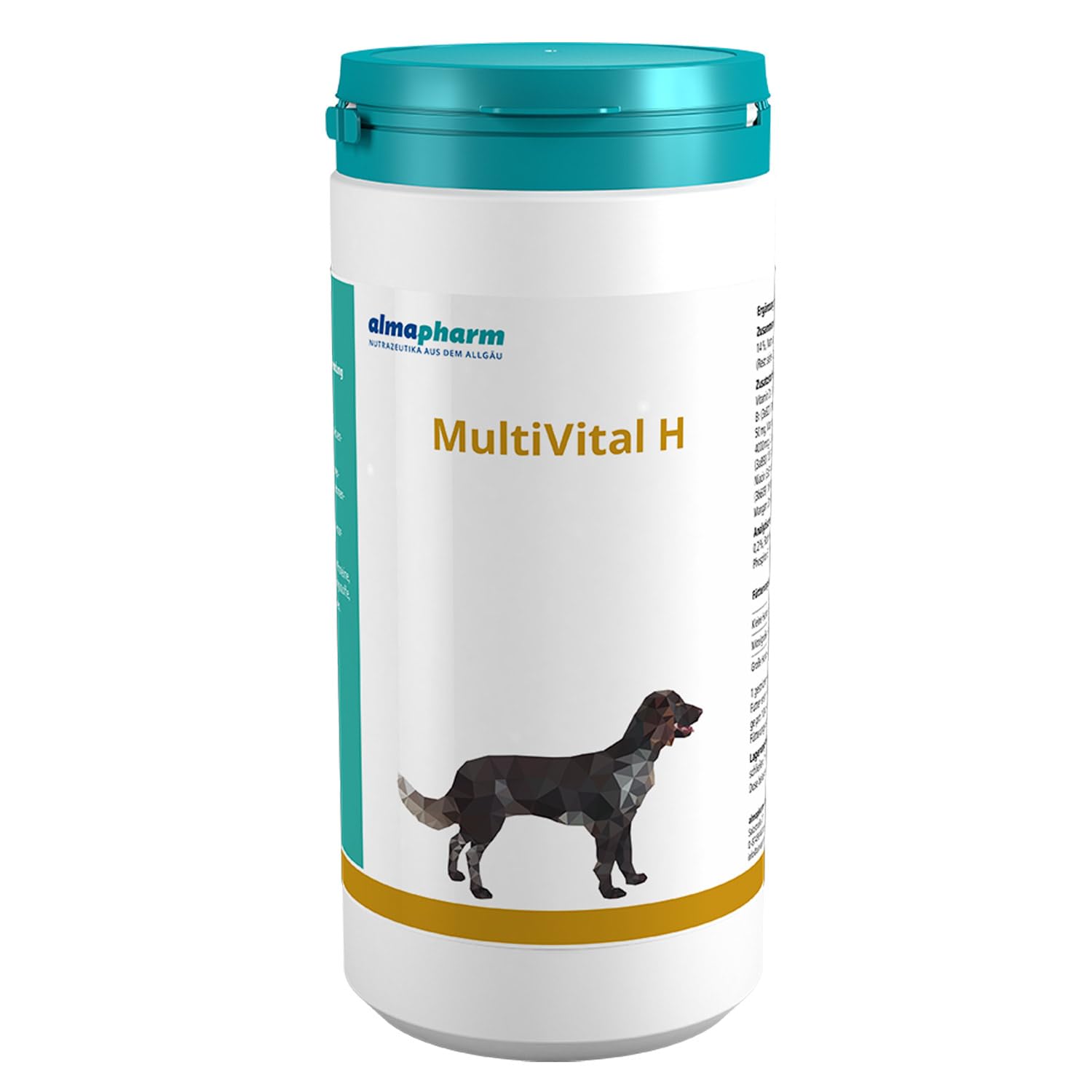 almapharm MultiVital H | 1000 g | Ergänzungsfuttermittel für Hunde | Bedarfsgerechte hypoallergene Mischung von Vitaminen, Spurenelementen und Mineralstoffen