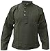 Produktbild Herren Plain Cotton Hanf Grandad Kragenlose Pocket Kurtas Hemden Army Green 4XL