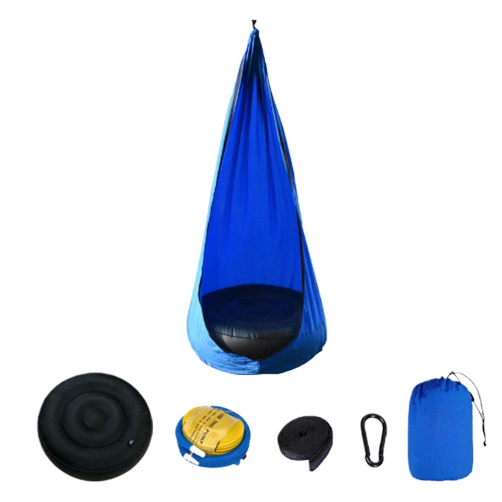 Huśtawka dla dzieci, sensoryczny fotel hamakowy, huśtawka dla dzieci, obracana o 360 stopni, łatwa instalacja i przechowywanie, 140 x 70 cm, do relaksu wewnątrz i na zewnątrz, metoda leczenia