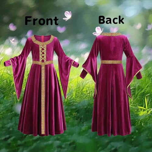 Disfraz de Princesa Medieval para Niñas 2PCS miniatura 4