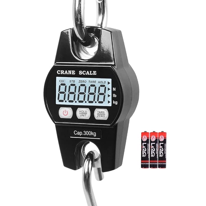 Buy Fuzion Hanging Scale 600lb, High Accuracy Stainless Steel Heavy