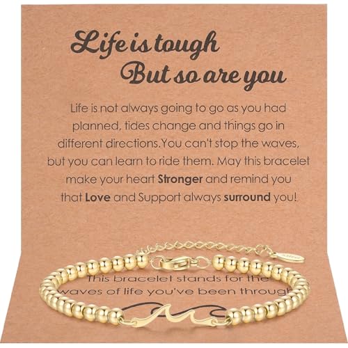 morniface Wave Bracelet for Best Friend Bestie Soul Sister ，Birthday Gifts, Daughter Bracelets, Mothers Day Gifts