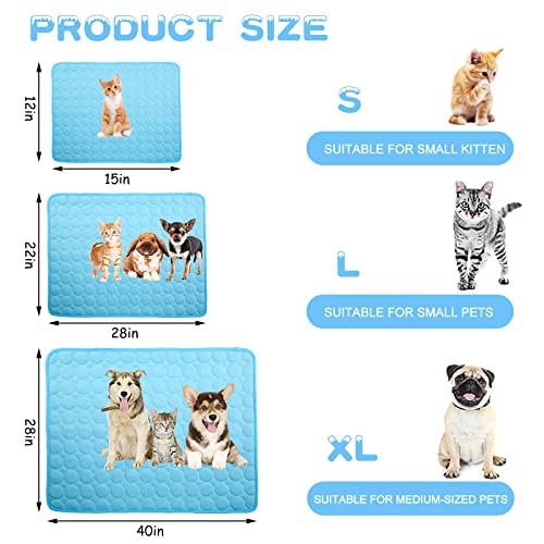 Dog Cooling Mat Large Cooling Pad Summer Pet Bed for Dogs Cats Kennel Pad Breathable Pet Self Cooling Blanket Dog Crate… - Image 3