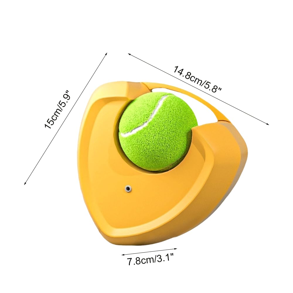DONGKER Tennis-Trainer mit Tennisball, Tennis Trainingsgerät Rebound mit Fuß, Tragbare Solo-Tennistrainer für Erwachsene und Anfänger im Draußen, Garten, Park, Hof