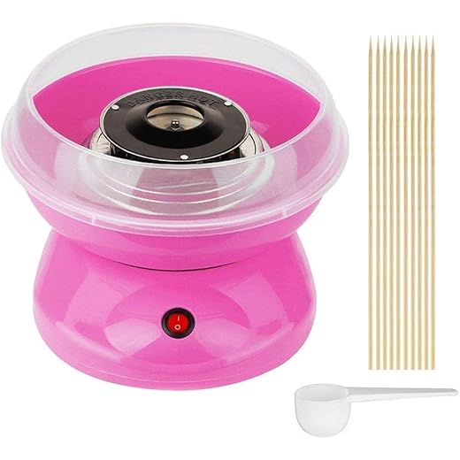 Electric Cotton Candy Maker – Professional Home Machine for Kids and Parties | Tabletop & Portable Cotton Candy Maker | Easy DIY Commercial Flossing Sugar Machine