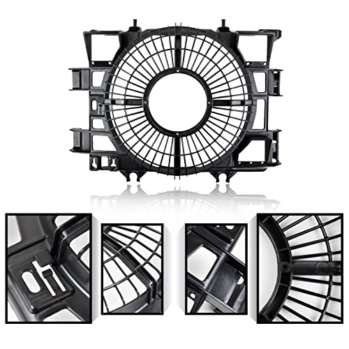 Sautvs Radiator Cooling Fan Cover For Polaris Sportsman 850 09-19, Fan Shroud Bracket Assembly Ventilator Fan Outer Cover For Polaris Sportsman 850 Sp Xp 2009-2019 Accessories(1Pc, Replace #2411578) #TOP2