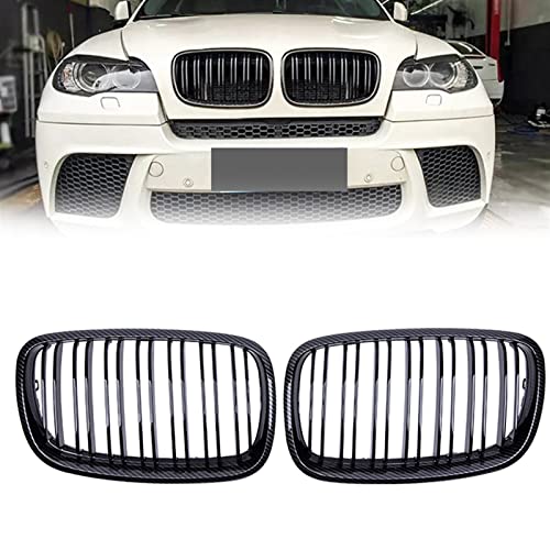 Grille de calandre en carbone pour BMW X5 X6 accessoires auto E70 E71