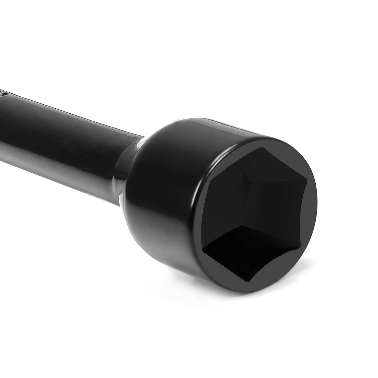 Unifizz TRX31101-14F - Llave de cruz universal de 4 vías de 35.6 cm profesional de aleación de acero negro