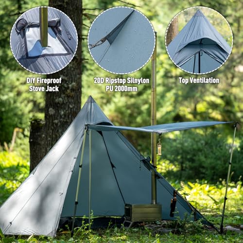 Carpa Tipi Ultraligera POMOLY Hussar 20 para 1 Persona miniatura 3