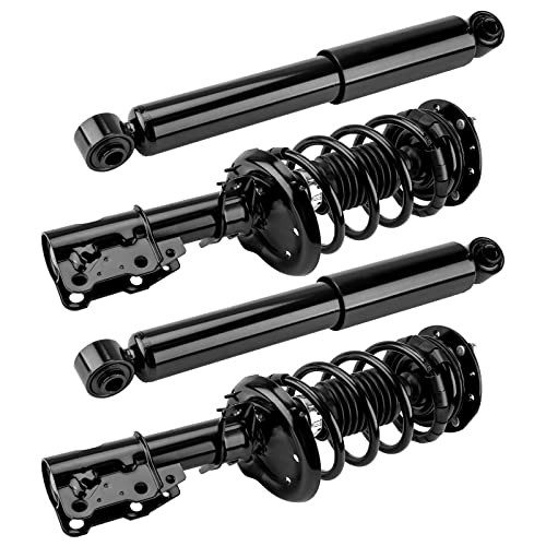 Autosity Front And Rear Complete Struts Shock Absorber Fits Cobalt 2005-2010, G5, Hhr, Pursuit, Quick Suspension 172179L 172179R 5779 33183 * 2, Struts With Coil Spring Assemblies Saa185 4 Pcs #TOP3