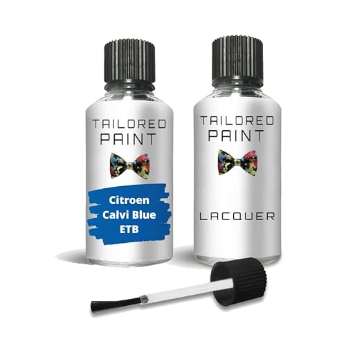 Tailored Paint Calvi Blue Etb For Citroen 2000-Present Touch Up Paint With Brush (Touch Up Paint + Lacquer)