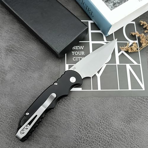 Huaao T501 7.5 Inch Assisted Opening Push Button Folding Pocket Knife thumb #4