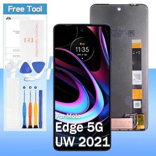 Réparer écran Moto Edge 5G UW 2021 cassé avec la dalle LCD Yondista XT-2141 noire
