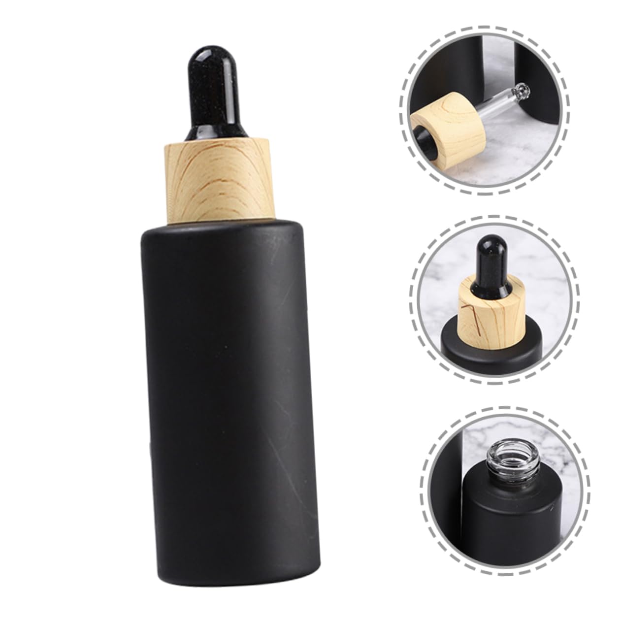 3 Juegos De Frascos Cuentagotas De Vidrio De Viaje De 50 Ml Rellenables para Aceites Esenciales (6 Unidades X 3)
