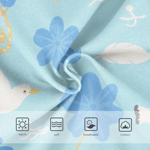 Girls' Underwear Flowers Floral Bird Blue Toddle Brief Panties 2-8 Years 203005723