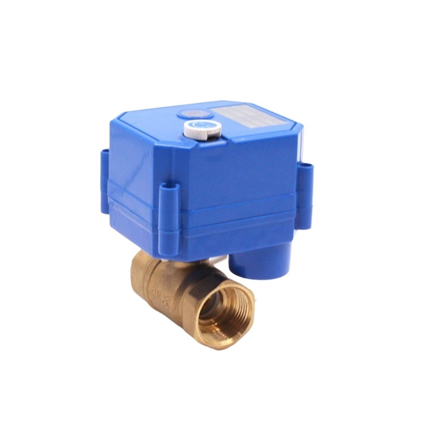 VSPPJYFG DN8 DN15 DN20 DN25 Motorized Ball Valve Brass 2-way 2/3 Wire Electric Actuator With Manual Switch AC220V DC24V DC12V ADC9-24V(DC12V-CR02)