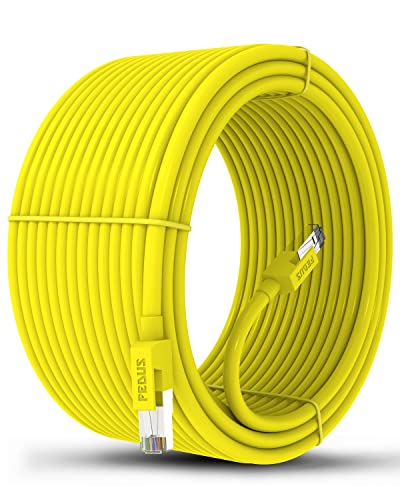 Image of FEDUS Cat6 Ethernet Cable, 50 Meter High Speed 550MHZ / 10 Gigabit Speed UTP LAN Cable, Network Cable Internet Cable RJ45 Cable LAN Wire, Patch Computer Cord Gigabit Category 6 Wires for Modem, Router