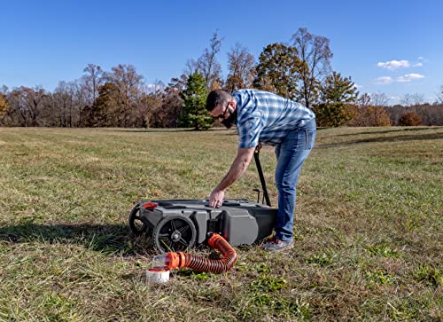 Camco Rhino 36-Gallon Portable RV Tote Tank - Features 2 Steerable...